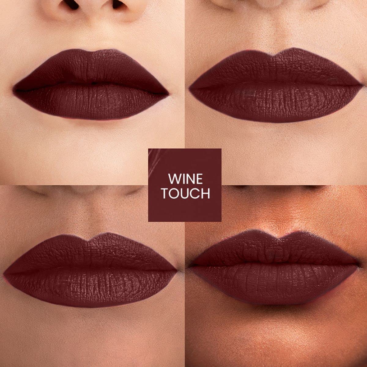 Lakmé Forever Matte Liquid Lip Colour, Red Wine, 5.6 Ml & Lakmé Forever Matte Liquid Lip Colour, Wine Touch, Long Lasting Liquid Lipstick, 5.6 Ml