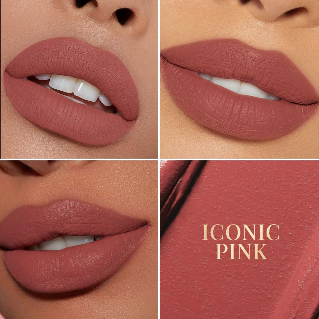 mCaffeine Shades Velvet Blur Matte Liquid Lipstick | 12 Hrs Intense Stay | Lightweight & Non-drying, Blurs Lip Creases | Transferproof & Smudgeproof | 4 ml - Passionate Crimson (Iconic Pink)