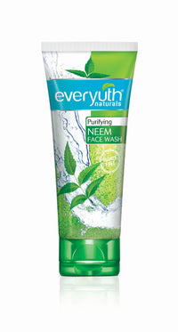 Everyuth Naturals Purifying Neem Face Wash|Antibacterial Neem & Tea Tree Oil|Hydrated, Clear & Healthy Skin|Paraben free|100% Soap Free|Oily, Dry, Normal, Combination & Sensitive Skin -150 g