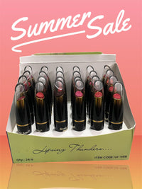 Seven Seas Pro-Beauty Matte Lipstick Set, 24 Pieces, Smudge-Proof and Long-Lasting, Transfer-Proof Formula