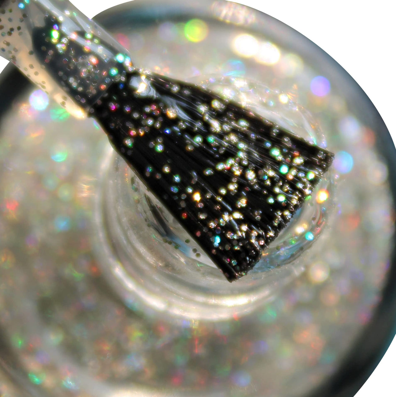 DeBelle Gel Nail Polish Shimmer Top Coat (Holo Shimmer Transparent Nail Paint)|Non UV - Gel Finish |Chip Resistant | Seaweed Enriched Formula| Long Lasting|Cruelty and Toxic Free| 8ml