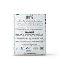 Golden Tips Organic Fine Darjeeling Green Tea, Pack of 2 (100 gm - 50 cups)