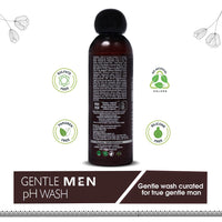 Ayouthveda Gentle Men Ph Wash, Prevents Dryness, Itching, Bad Odour, Best Intimate Wash for Men, Natural Ph Balanced with Germ (Pack of 2, 180Ml)