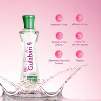 Dabur Gulabari Premium Rose Water with Aloe Vera - 400 ml | Upto 8 HR Skin Hydration | Cleanses, Tones and Moisturises Skin | For All Skin Types