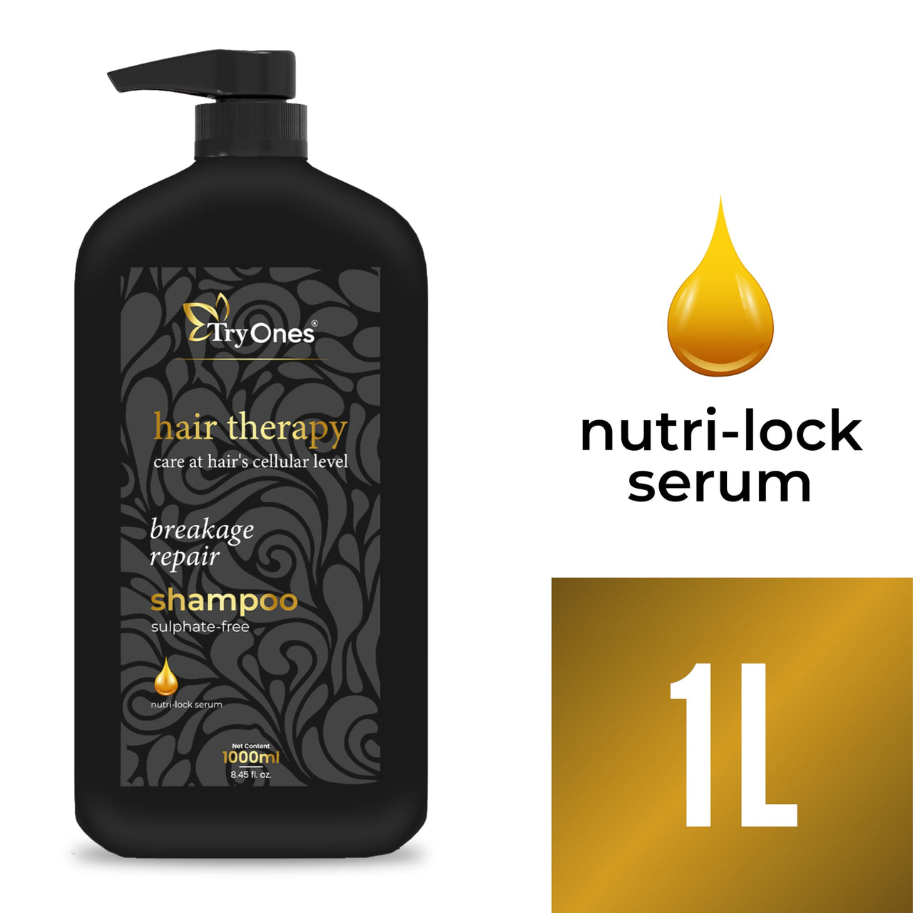 TryOnes Strengthening | Fortifying Formulation crafted in Reduce Dandruff, Prevents Hair Fall & Promote Hair Growth 1000 ml