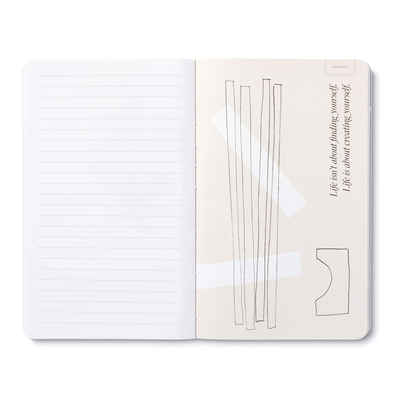 Compendium Softcover Journal - To exist is to change… to go on creating oneself endlessly. – A Write Now Journal with 128 Lined Pages, 5″W x 8″H …to exist is to change...to go on creating