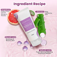 Glamveda 0.05% ww Glycolic Acid & 0.05% ww Salicylic Acid Anti Acne Peel off mask | For Oily & Acne Prone Skin | Oil balancing, Deep Cleansing | Blackhead & Pore care | 100gm