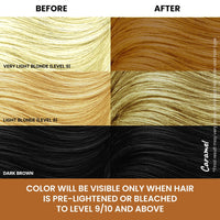 2.Oh! Italian Caramel Brown Semi-Permanent Hair Color DIY Kit With Bleach, Plex & Argan Oil for Highlights - Lightening Kit for Women & Men