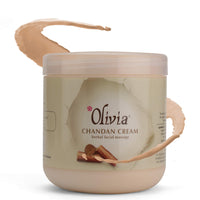 Olivia Herbal Chandan Facial Massage Cream 800g Exhilarating, Soothing Effect Of Sandalwood, 800 g