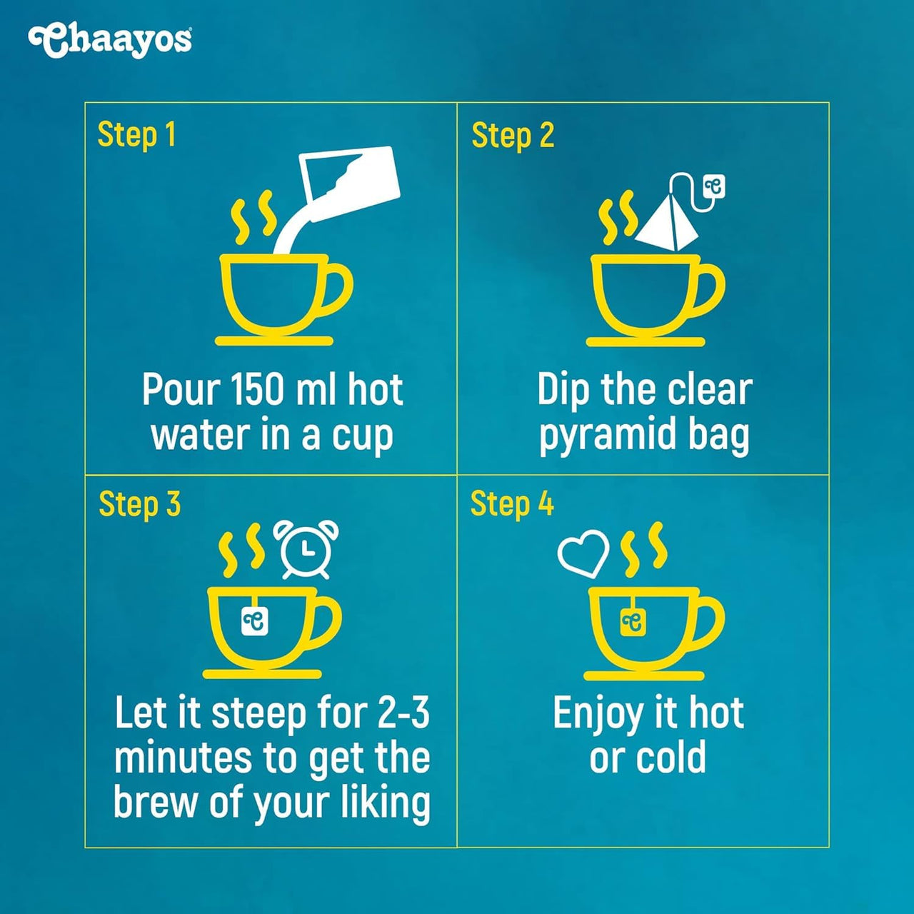 Chaayos Detox Green Tea - Desi Kahwa (25 Tea Bags) | Green Tea Bags | Desi Kahwa Green Tea | Green Tea For Digestion