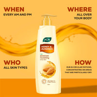 Joy Honey & Almonds Advanced Nourishing Lightweight Body Lotion 500ml | Enriched With Shea Butter | Summer Lotion With Natural Sunscreen Filters | Suitable for Normal to Dry Skin