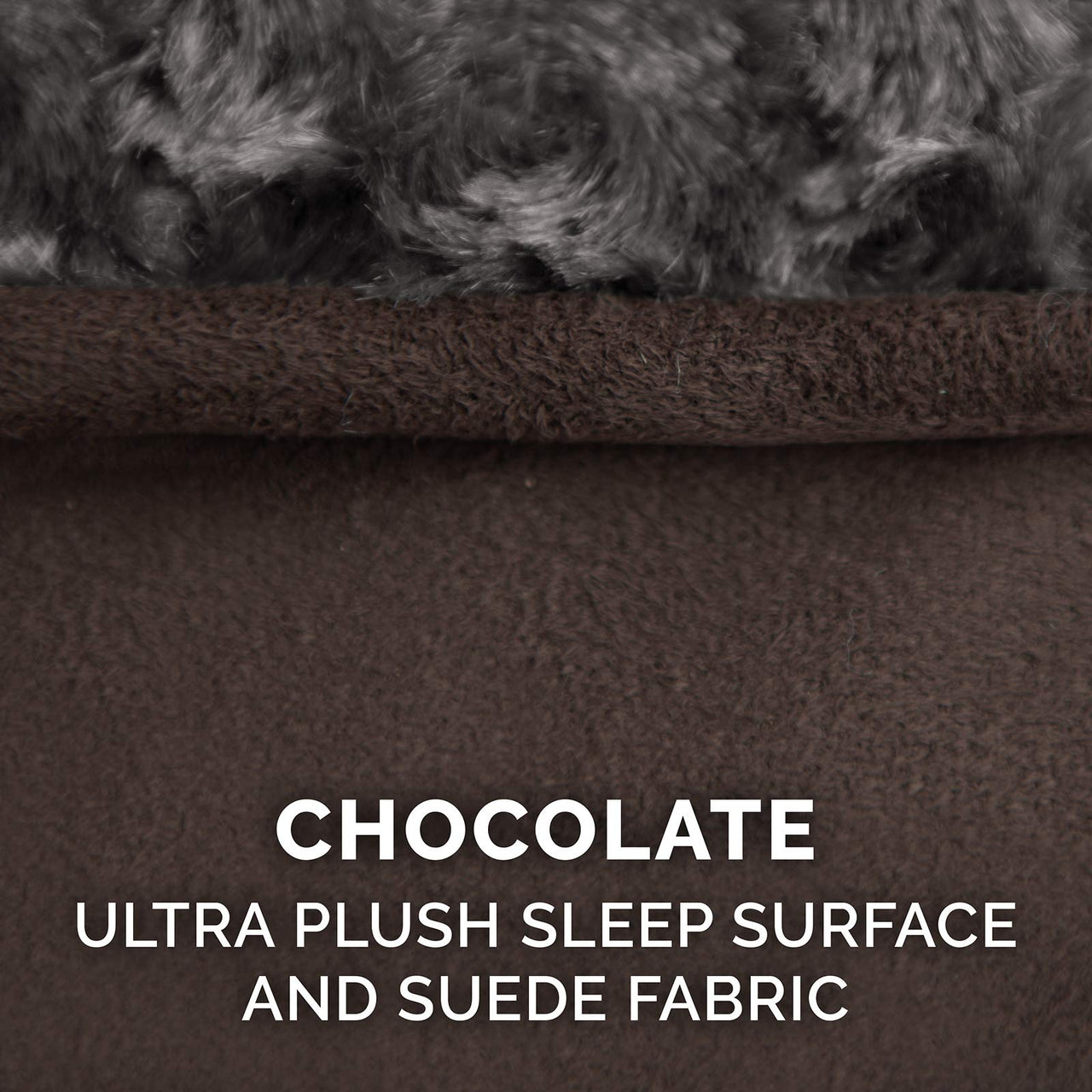 Furhaven Replacement Dog Bed Cover Ultra Plush Faux Fur & Suede Contour Luxe Lounger, Machine Washable - Chocolate, Jumbo (X-Large) Ultra Plush (Chocolate) 45.0"L x 30.0"W x 0.3"Th Cover Only