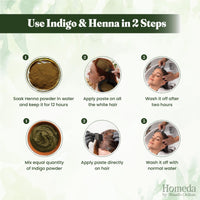 Shudh Online Indigo Powder Organic for Hair Black Colour (500 Grams), Natural Avuri Leaf Powder, Neela Amari, Neel Patti, Neela, Neelamari, Neelayamari, Indico. for face