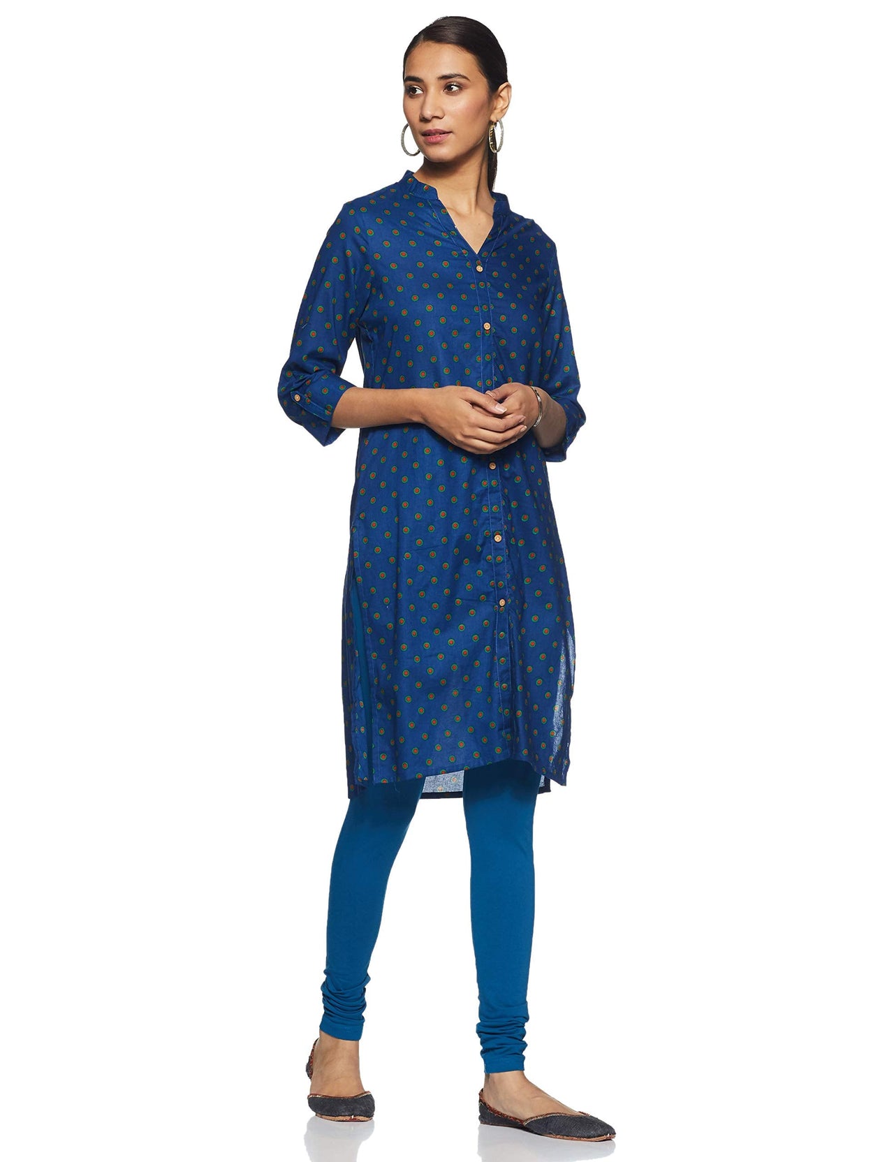 BIBA Women's  Regular Fit Churidar Bottom