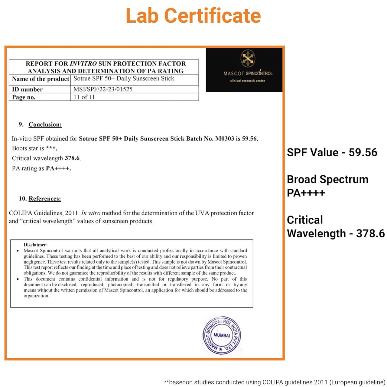 Sotrue SPF 50+ Daily Sunscreen Stick | Lightweight, Water Resistant | No White Cast | Broad Spectrum PA++++ | Non Sticky With Dewy Finish | Mess Free Sun Protection | Suitable for Face & Body 15g