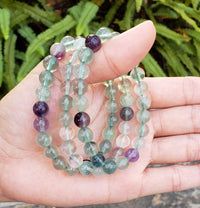 Adabele Natural Gemstone Bracelet 7.5 inch Stretchy Chakra Gems Stones 8mm (0.31