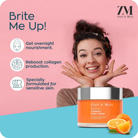 ZM Zayn & Myza Vitamin C Cream Combo, Day & Night Cream | Brightening Cream For Glowing skin | Revives dull skin | Fades pigmentation & dark spots | For all skin types | Pack of 2 (50g x 2)