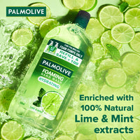 Palmolive Hydrating Foaming Lime & Mint Liquid Hand Wash, Dispenser Bottle (250ml) & Refill Bottle (500ml), Removes Germs, Refreshing Fragrance