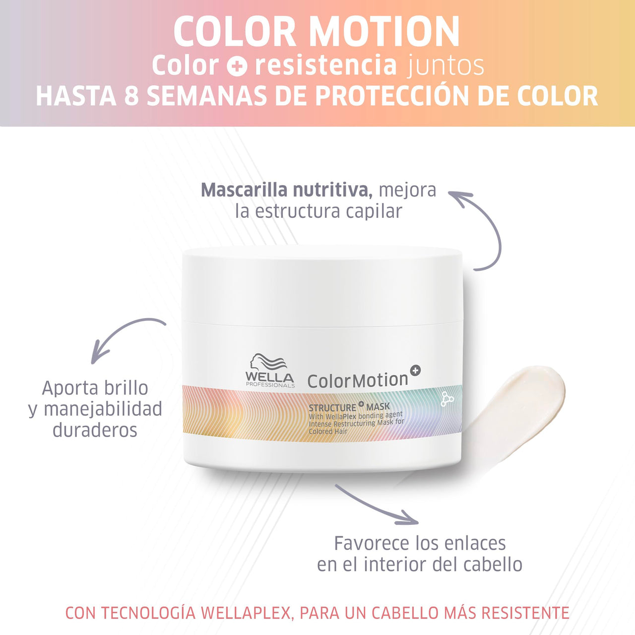 Wella Professionals Colormotion+ Structure+ Hair Mask for Coloured Hair | 150 ml | Colour Protecting Hair Treatment | For Vibrant Shine & Smoothness | Anti Color Fading