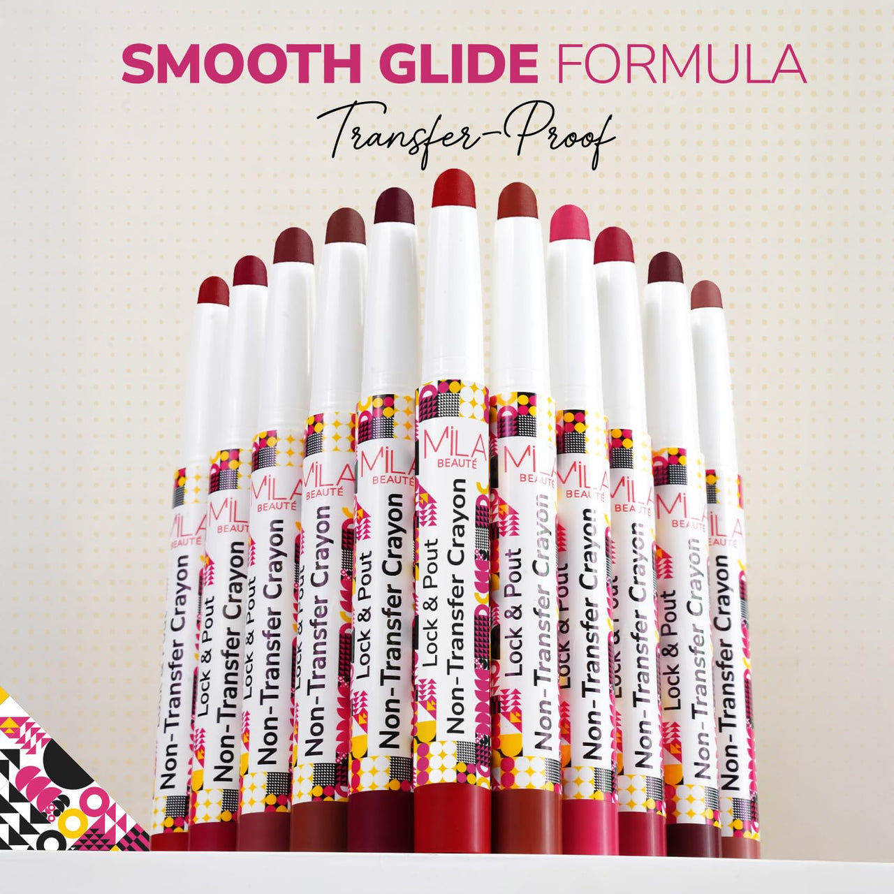 Mila Beauté Lock & Pout Matte Crayon Lipstick for Women I Smudge Proof & Transfer-proof Lipstick I Hydrating With Ceramides & Shea Butter I Highly Pigmented & Glides Smoothly | Suitable for Indian Skin Tones – (1.25g1 Don't Stare)