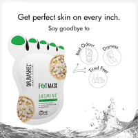 Dr.Rashel Jasmine Peeling Mask for Cracked Feet | Dead Skin Remover | Heel Peel Pedicure | At Home Foot Care | Lavender | Exfoliant Foot Crack Mask with Moisturising Agents