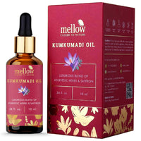 Mellow Ayurvedic Kumkumadi Oil for Face Glowing with 22 Herbs and Blend with Saffron, Deep Nourishment & Hydration, Reduces Pigmentation and Fine Lines, Anti Aging Face Serum