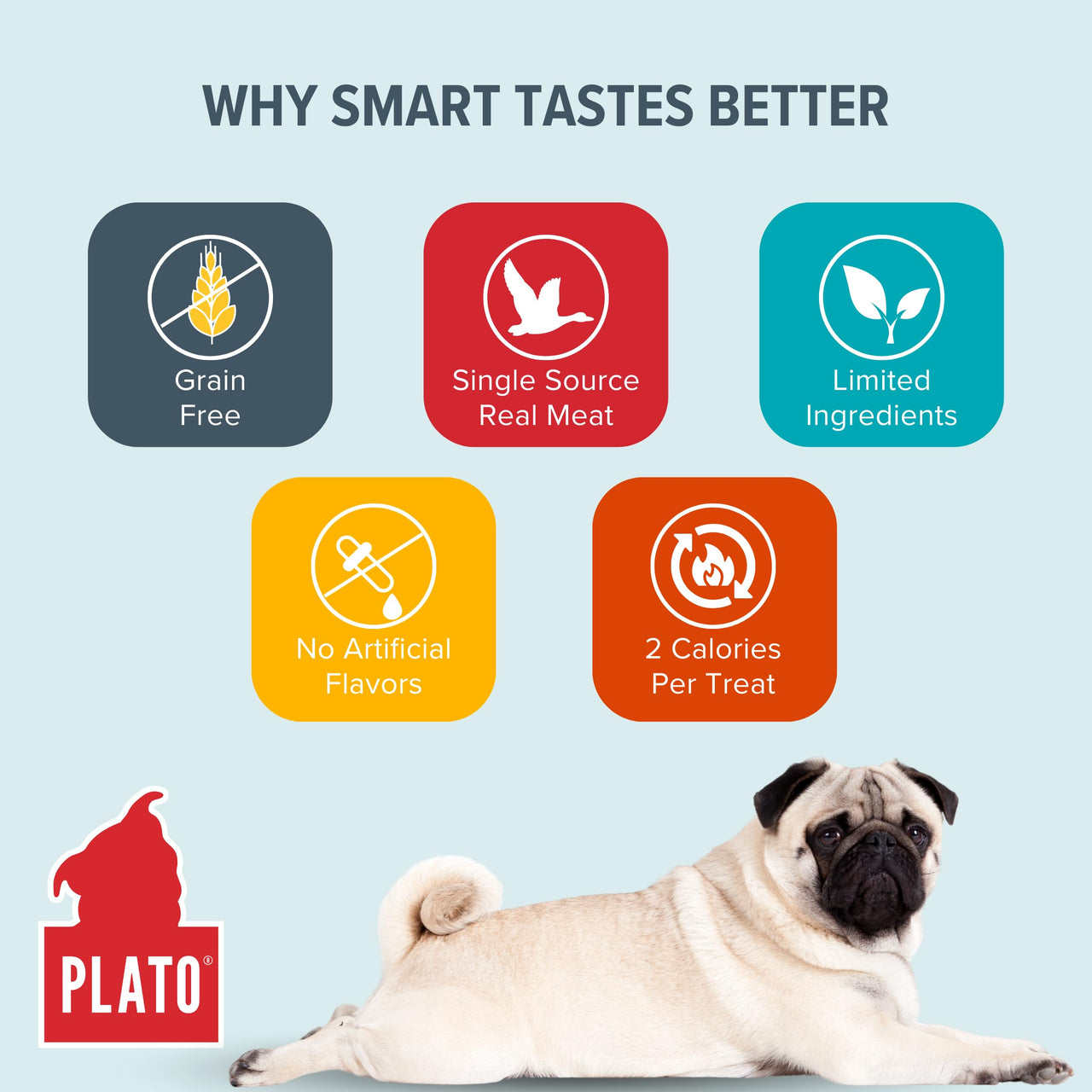 PLATO Small Bites Dog Treats, Natural Bite Sized Real Meat & Duck Flavor, Grain Free & High in Protein, Air Dried Authentic Ingredients, 2 Calories Per Treat, Made in the USA, 6 Ounces 6 Ounce (Pack of 1)