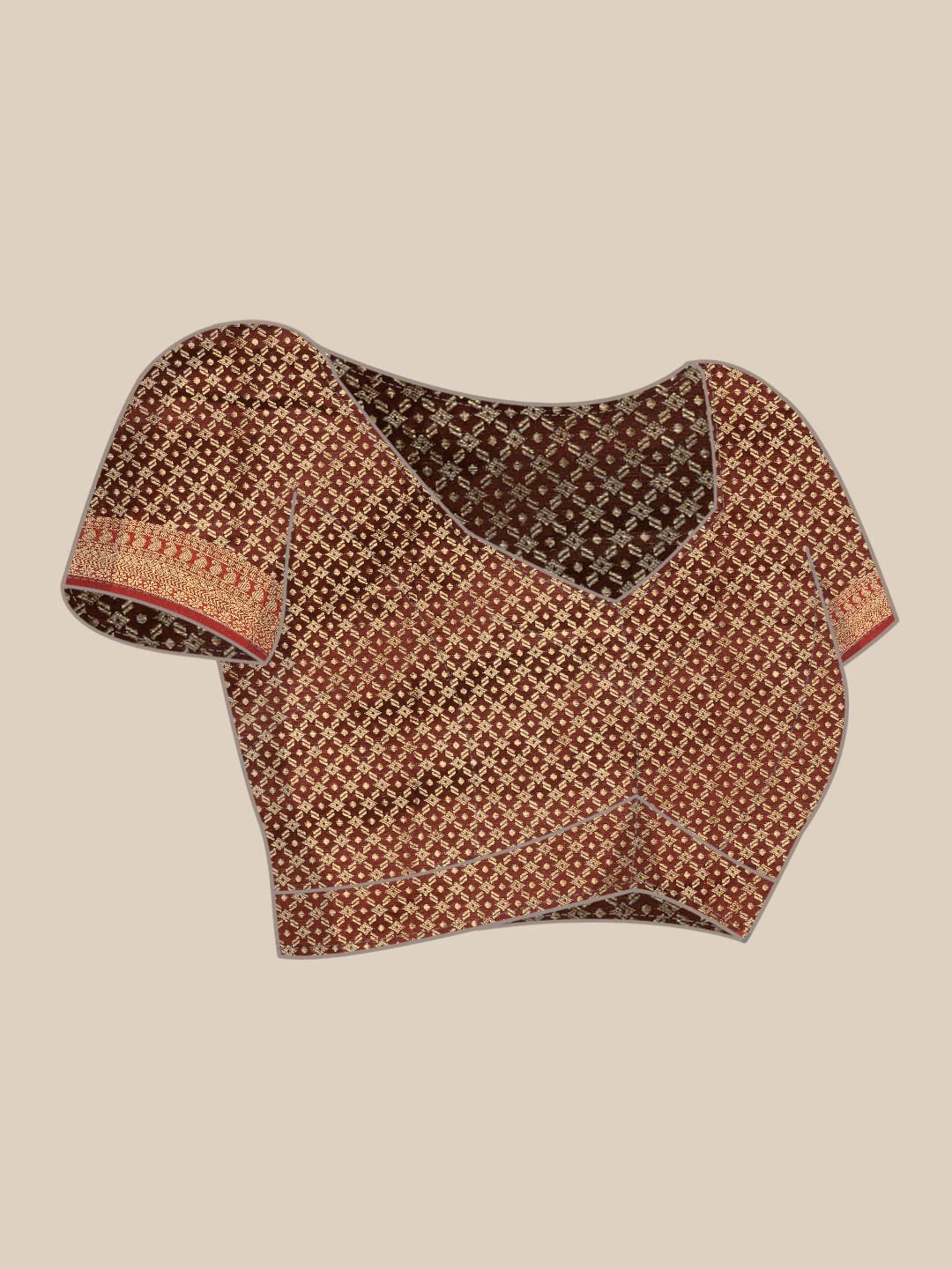 Pandadi Saree Women's  Banarasi Silk Saree With Unstitched Blouse Piece