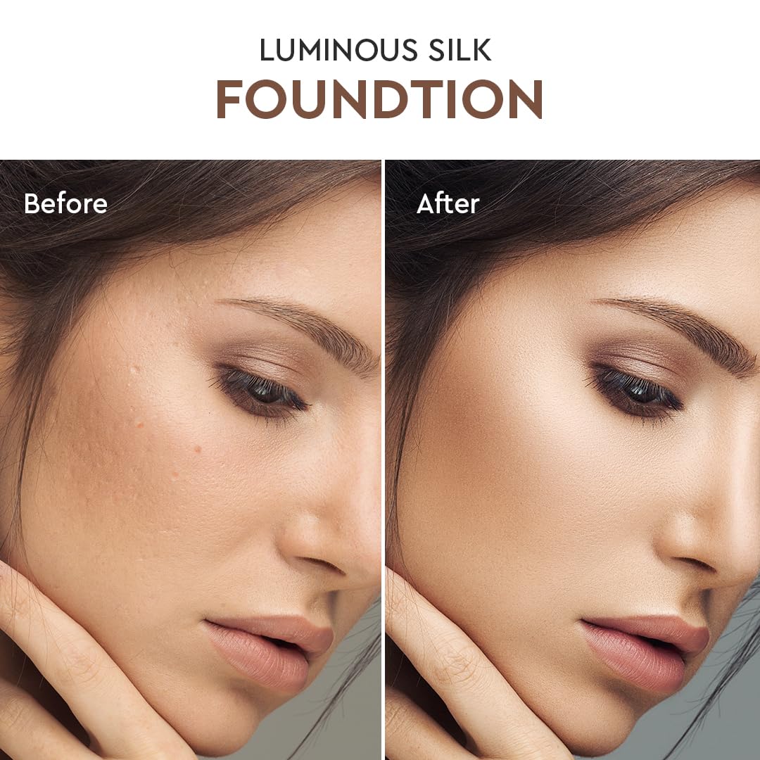 C2P Pro Luminous Silk Liquid Foundation For Women Face Makeup DARK 12, 30 ml | High Coverage For Dry Oily Combination Natural Glowing Skin | Waterproof Long Lasting | Argan Oil & Vitamin E
