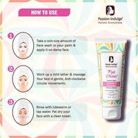 Passion Indulge Pink Mania Face Cleanser & Anti-Dandruff & Hair Fall Control Shampoo | Purifying & Oil Controlling with AHA BHA, Turmeric & Green Tea