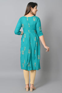 VASTRAMANIAA Women's  Rayon A-Line Kurta