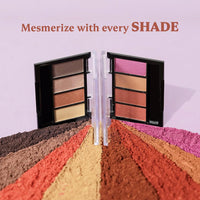 DAZLLER Mystical Magic Eyeshadow Palette Powder - Mini, 4G, D4-Es8, Lightweight, Even Blending, Rich Pigments, Vibrant Hues, Multicolor, Shimmery Finish