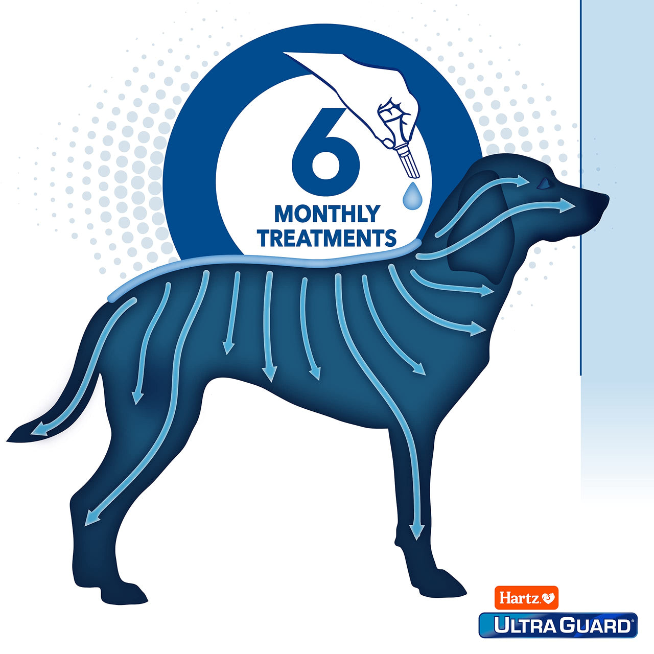 Hartz UltraGuard Dual Action Flea & Tick Topical Dogs & Puppies Treatment & Prevention, 6 Months, 31-60 lbs
