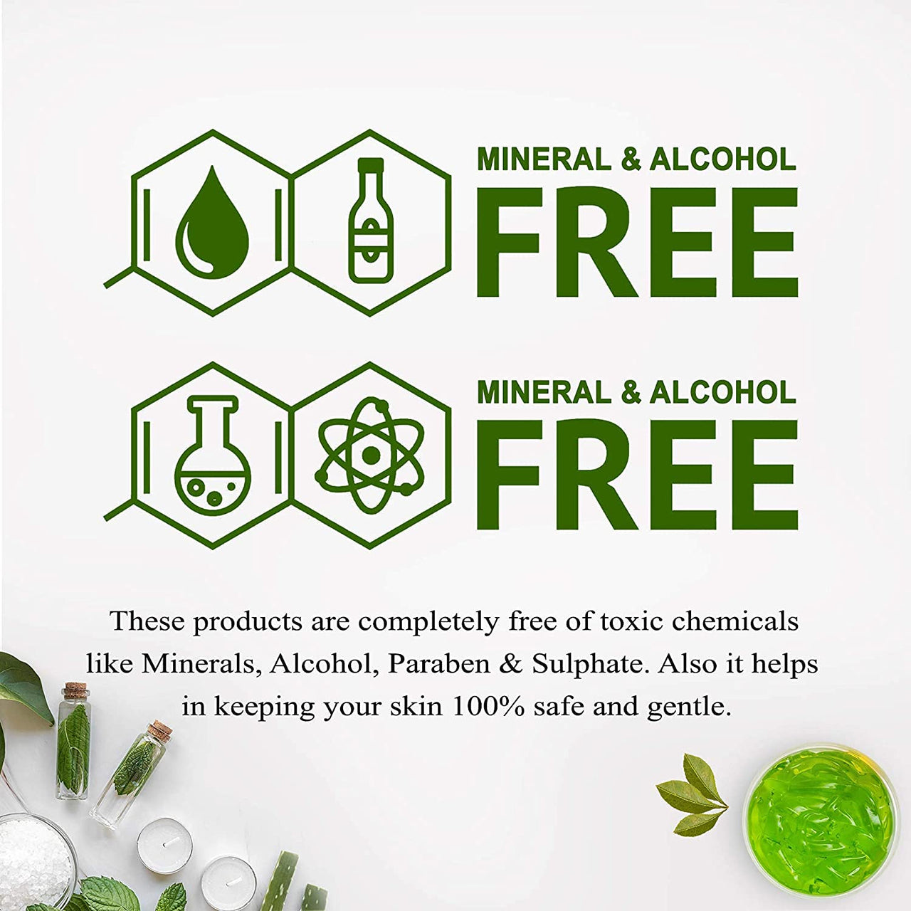 NutriGlow Aloe Vera Gel Great For Face, Hair, Acne, Sunburn, Bug Bites, Rashes, Glowing and Radiant Skin, Hydrating Gel Relieves Itchy & Irritated Skin, Non Sticky, 100gm Each, Pack of 3