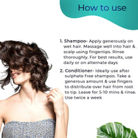 Pilgrim Korean Anti-Frizz Hair Care Set With Sulphate Free Shampoo & Argan Oil Conditioner 200ml Each - FREE Jute Kit Bag | Silky Smooth Hair for Women and Men