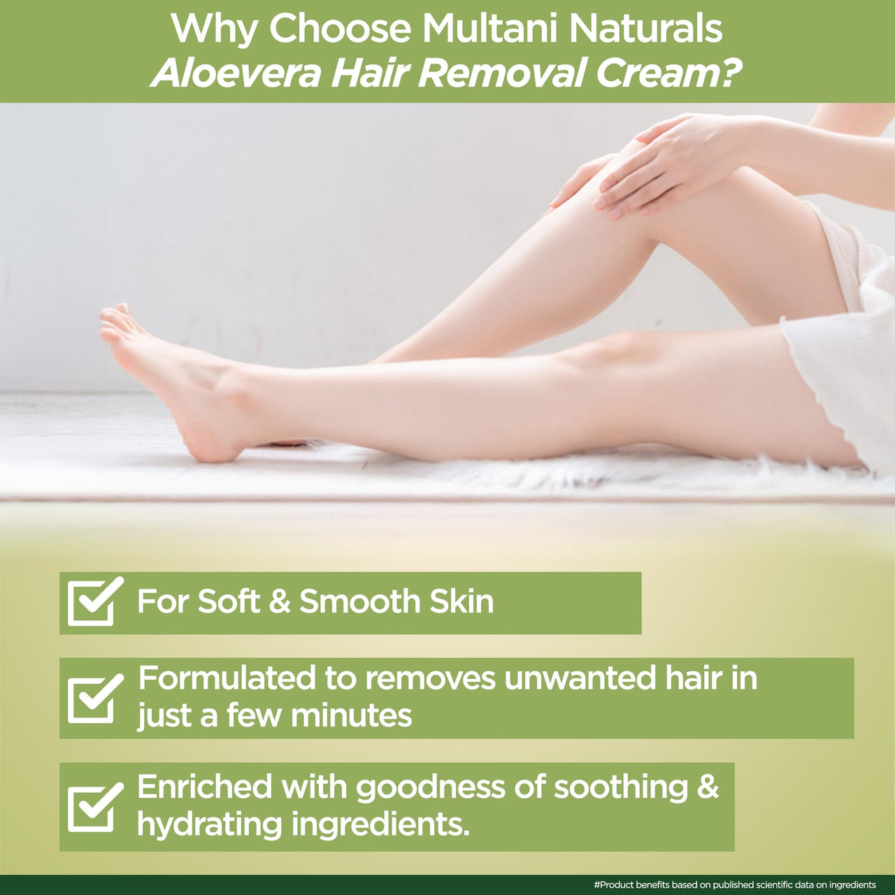 Multani Naturals Aloe Vera Hair Removal Cream 60 ml (Pack of 2) | Gentle formula Enriched with Aloe Vera and Vitamin E | Painless, Easy and Effective Hair Removal for Men and Women