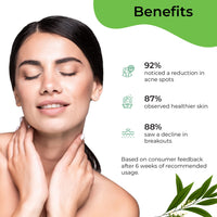 Pilgrim Tea Tree & 10% Niacinamide blemish-remover serum with Zinc PCA for acne prone skin | Niacinamide serum for acne| Acne scar reducing 10% Niacinamide serum for face | Women & Men | 30 ml