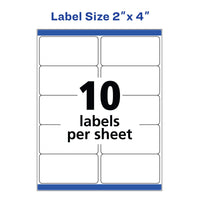 Avery Printable Shipping Labels with Sure Feed, 2