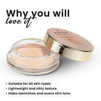 Seven Seas Dual Base Makeup + Base Foundation Skin Natural Mousse Natural Finish Matte Cream Foundation Long Lasting Weightless Full Coverage Face Makeup (Natural Buff)