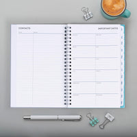 Blue Sky 2024 Weekly and Monthly Planner, January - December, 5