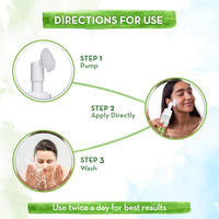 Mamaearth Apple Cider Vinegar Foaming Face Wash with Apple Cider Vinegar & Aloe Vera Water, ACV Foaming Face Wash with Brush for Deep Cleansing - 150ml