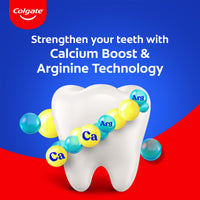Colgate Strong Teeth, 700G, India S No: 1 Toothpaste Brand, Calcium-Boost Tooth Paste For 2X Stronger Teeth, Whitens Teeth, Fresh Breath & Prevents Cavities (Combo Pack Offer)..