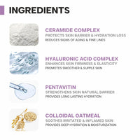 DERMATOUCH Ceramide Hyaluronic Acid Moisturizer for intense moisturization and barrier repair | For dry skin |50g