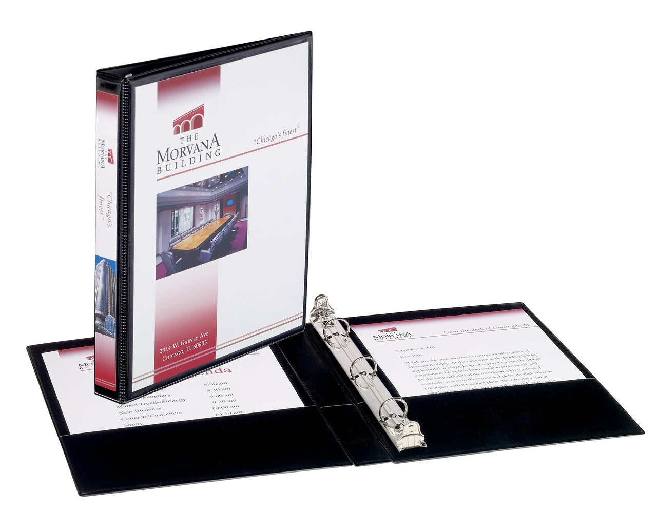 Avery Mini Durable View 3 Ring Binder, 1/2 Inch Round Rings, 1 Black Binder (27725)