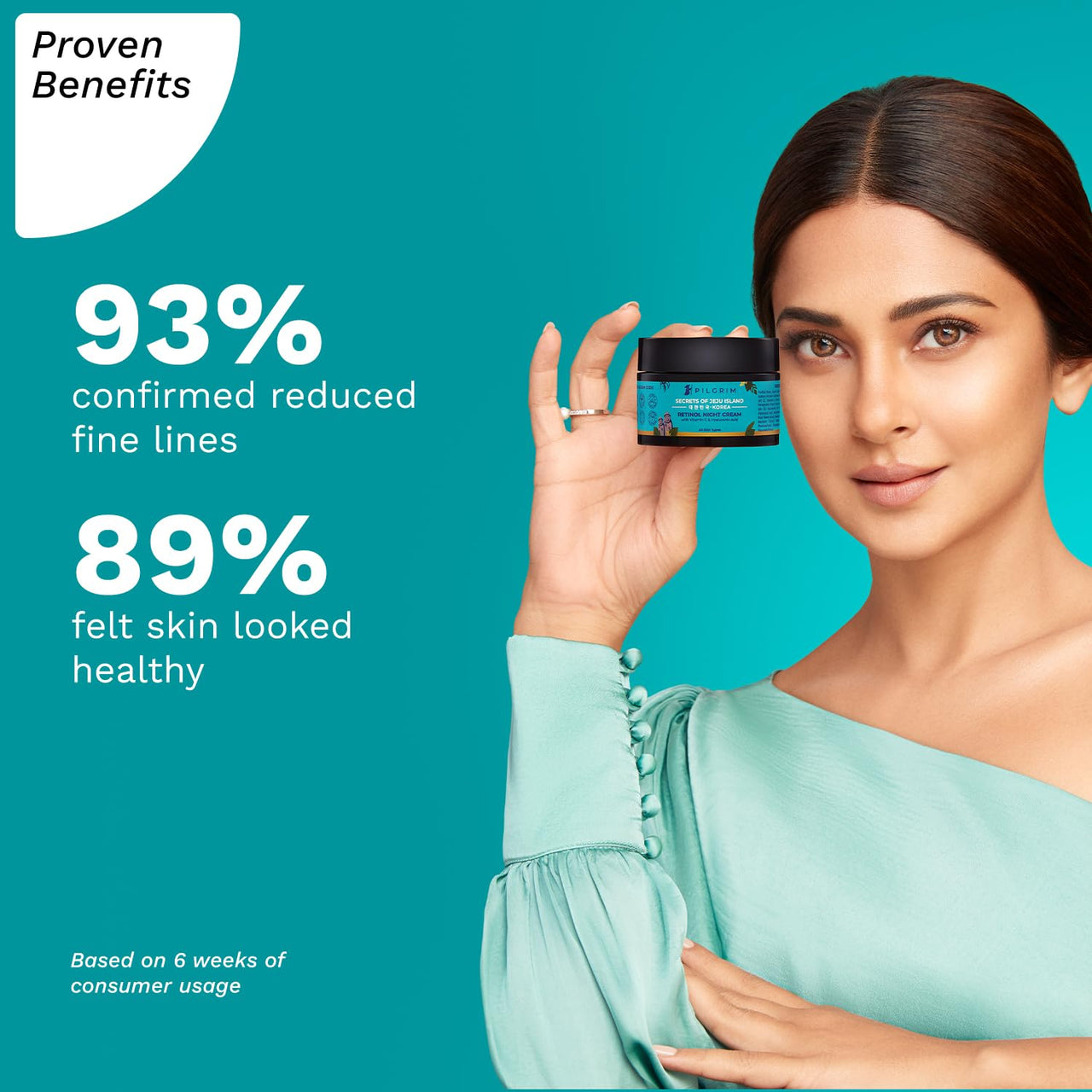 Pilgrim Korean Retinol Anti Aging Night Cream with Hyaluronic Acid & Vitamin C |Discover young, wrinkle-free & radiant skin| Anti aging cream for oily & dry skin| For Men & Women|Korean Skin Care|50gm