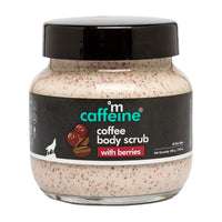 mCaffeine Berries & Coffee Body Scrub for Tan Removal | Creamy Body Scrub for Dry Skin | Exfoliating Scrub for Body for both Women and Men - 200gm