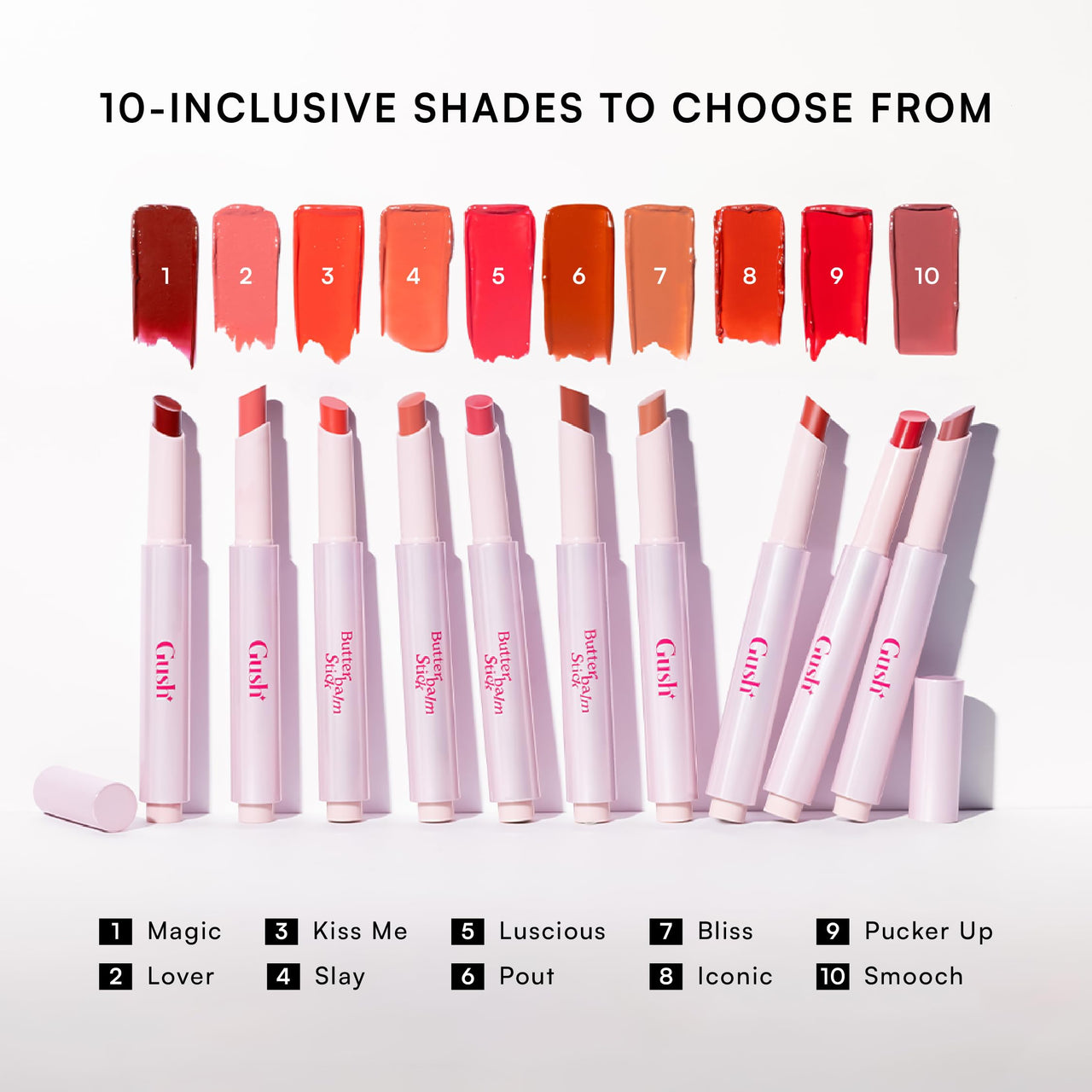 Butter Balm -Glossy Tint Balm | 3-in-1 Plumping Lip Gloss Balm For High Shine | Hydrating | Long Lasting | Glass Shine | Non Drying 1.7g (Smooch (Rosy Mauve))