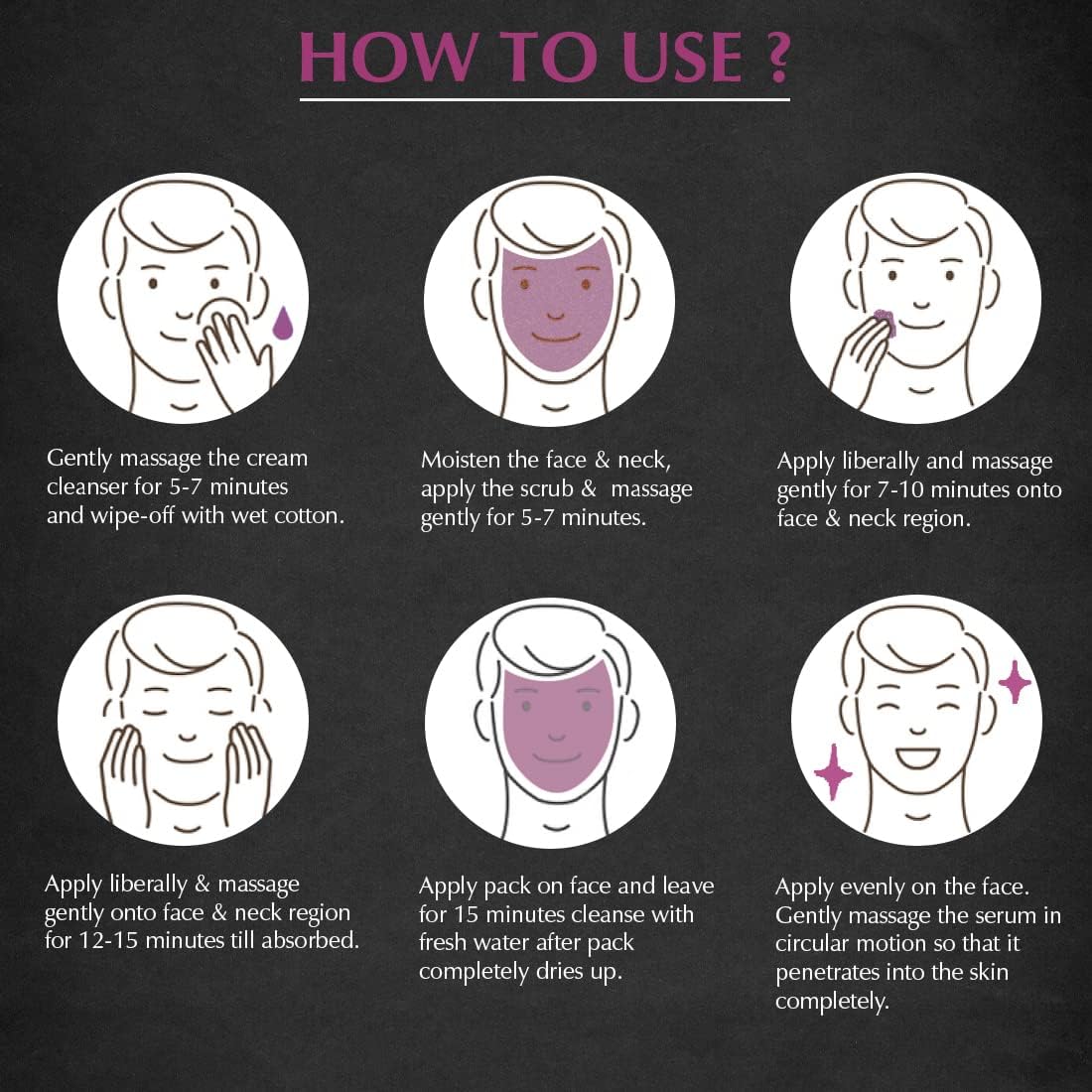 Mancode Brighten My Skin Facial Kit for Men - 58 g | Salon-Like Glowing Skin in 6 Easy Steps | Improves Skin Texture | Instant Glow | Suitable for all skin types