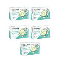 Himalaya SINCE 1930 Himalaya Herbals Refreshing Cucumber Soap And Coconut Soap, 125G (Pack of 5)