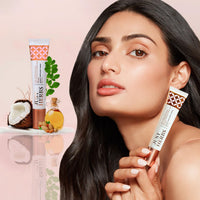 Just Herbs 3 in 1 Pore-Refining,Minimizer Mattifying & Hydrating Primer 20g & Just Herbs Ayurvedic Creamy Matte Lipstick Set Lip(Pack of 16) Combo